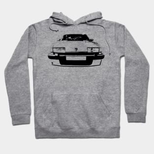 Rover SD1 1980s British classic car monoblock black Hoodie